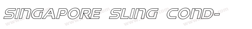 Singapore Sling Cond字体转换
